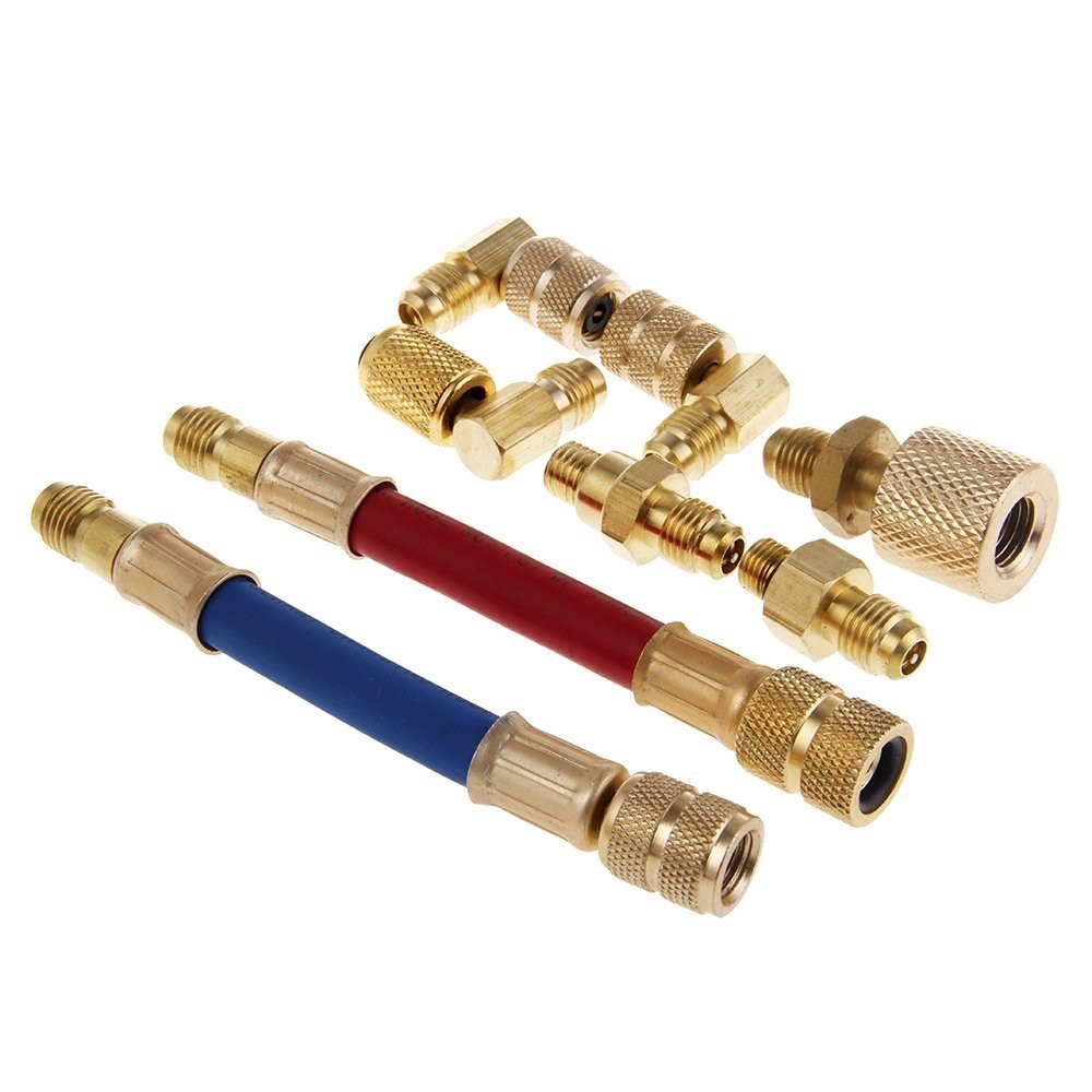 Air Conditioner Refrigeration R134a R12 Converting Adapter Car Ac Connector Hose