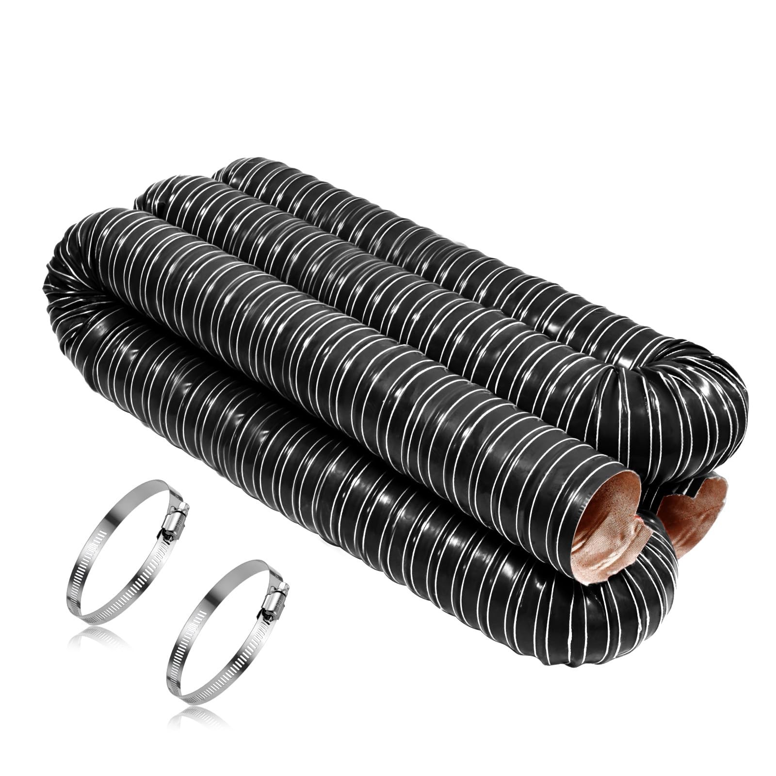NOWBALL 4in Automotive Air Duct Hose, Length 2 Meter6.6ft, 4" Silicone Flexib...