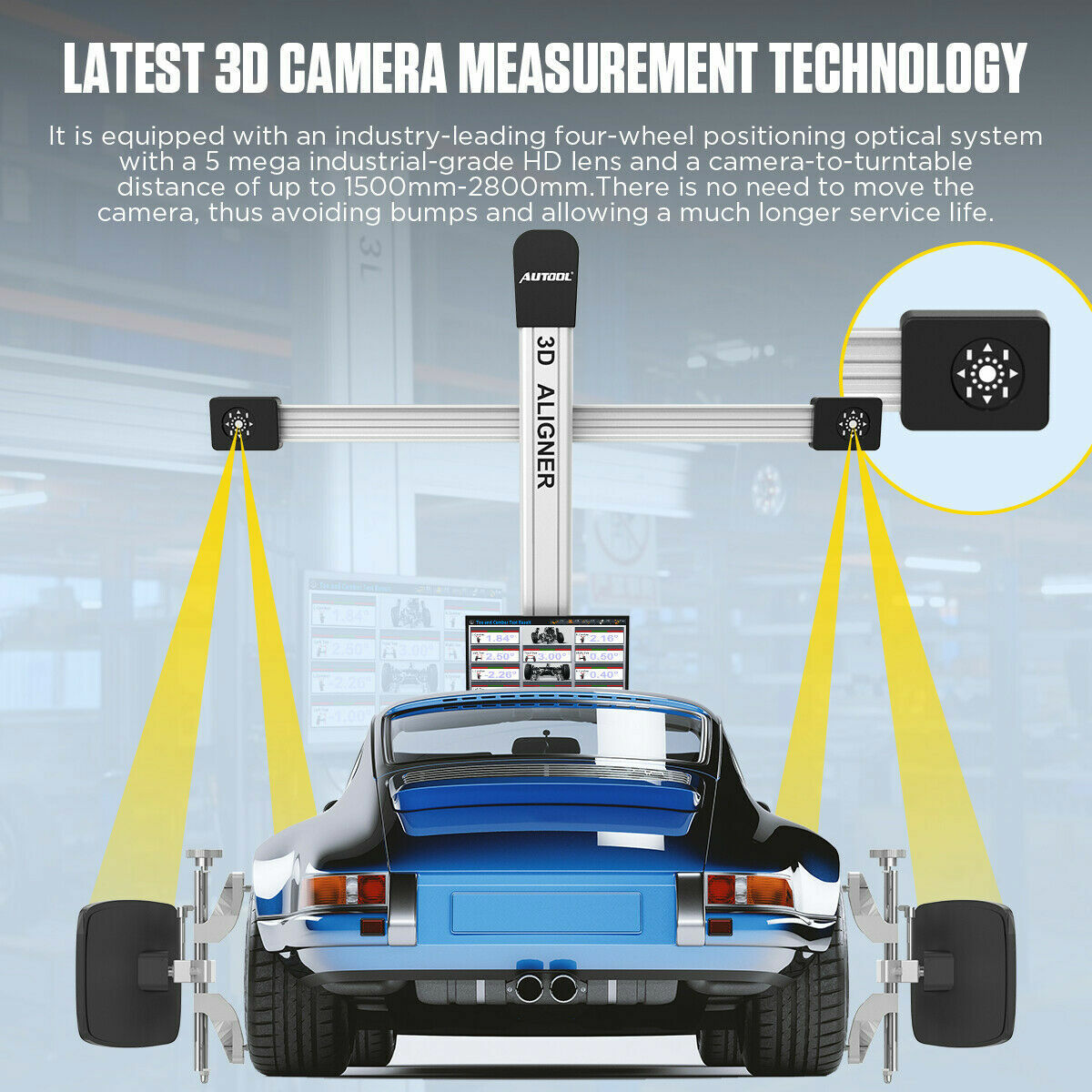 3D Wheel Alignment Machine Garage 4-Wheel Tire Aligning System Fully Automatic