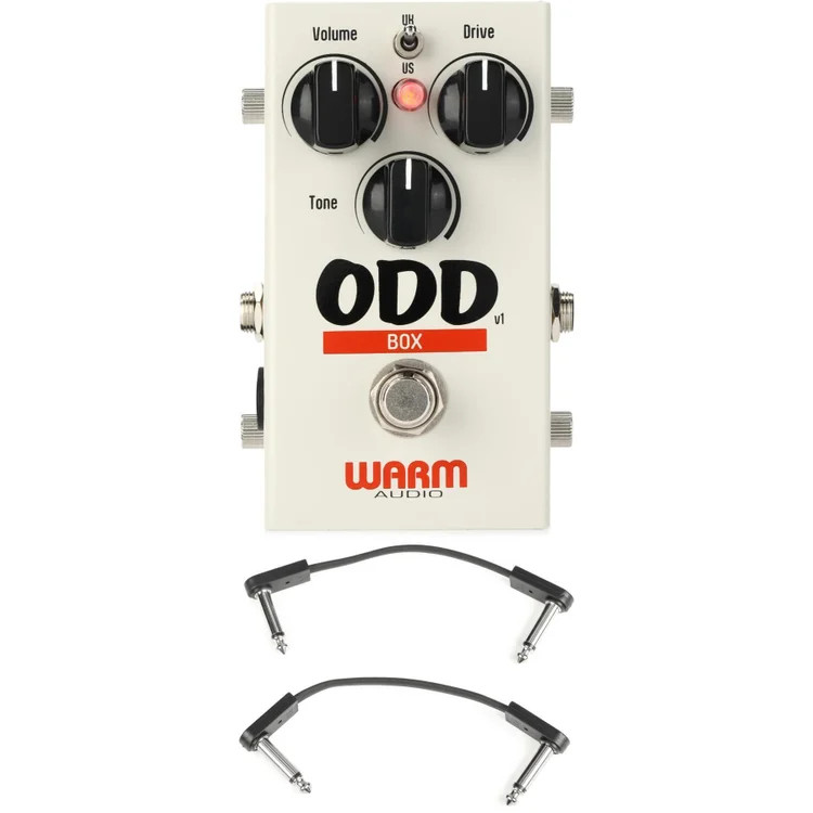Warm Audio ODD Box Hard-clipping Overdrive Pedal with EBS Patch Cables