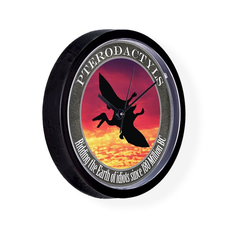 CafePress Pterodactyls 10" Wall Clock (228968883)