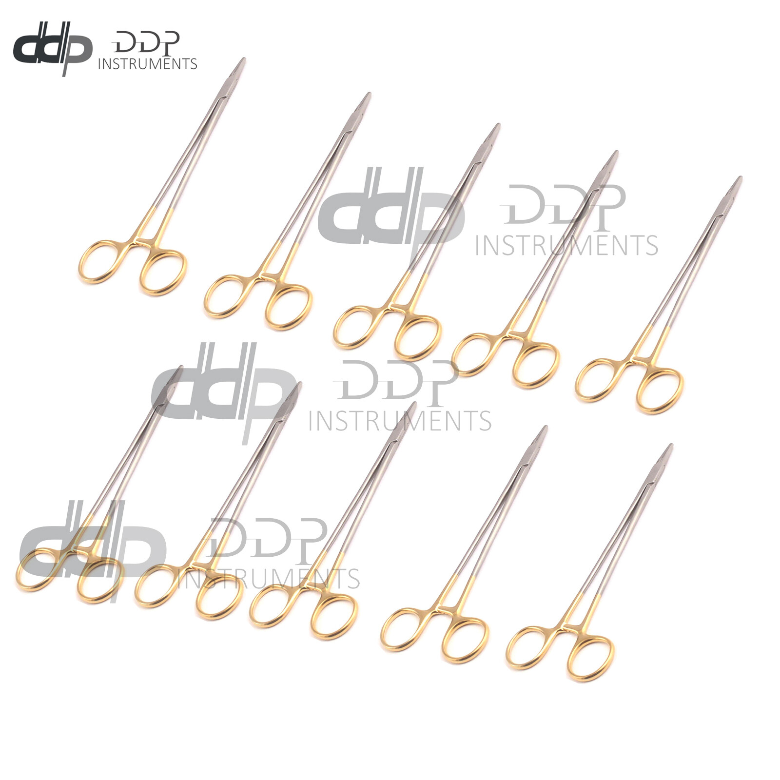 10 PIECES T/C MAYO HEGAR NEEDLE HOLDER 8" SERRATED TUNGSTEN CARBIDE INSERTS