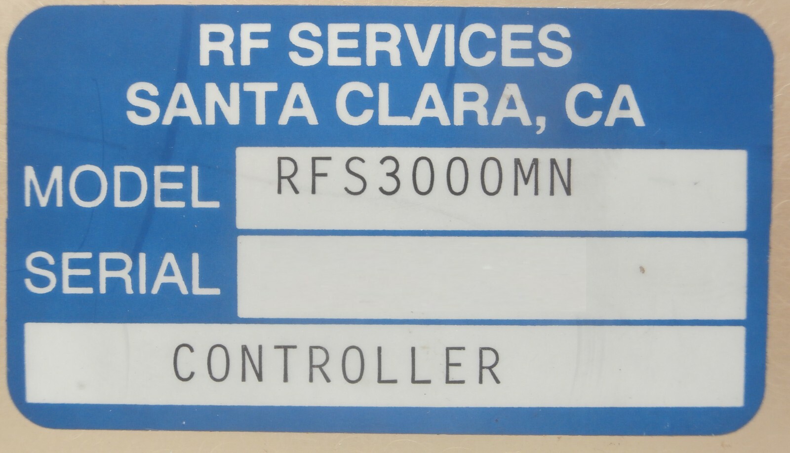 RF Services RFS3000MN RF Matching Network Controller Novellus 27-00040-00 Spare