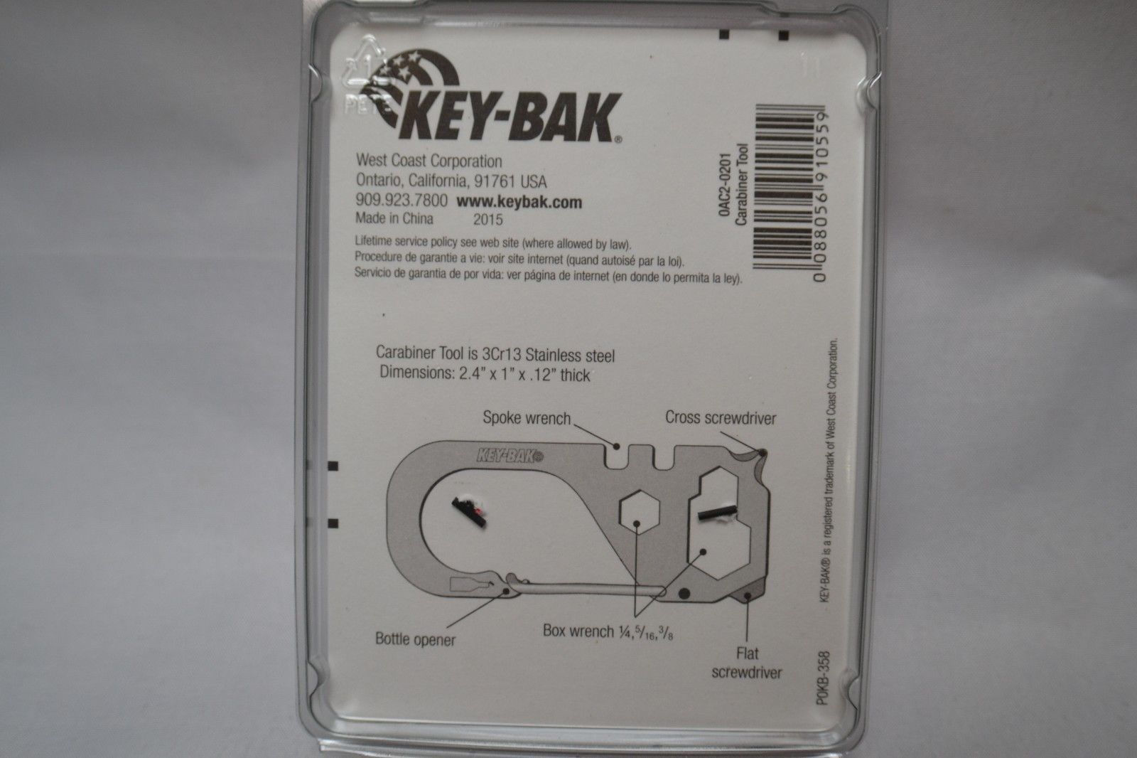 KEY-BAK Carabiner Tool