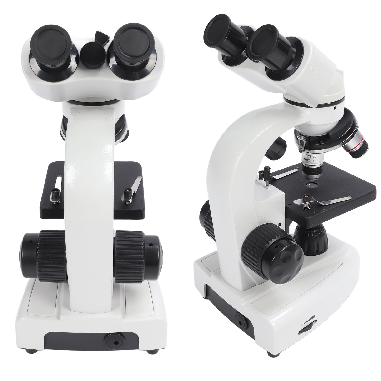 Lab Binocular Microscope 40X-5000X 360°Rotation Clear Image HD EU Plug 100-240V