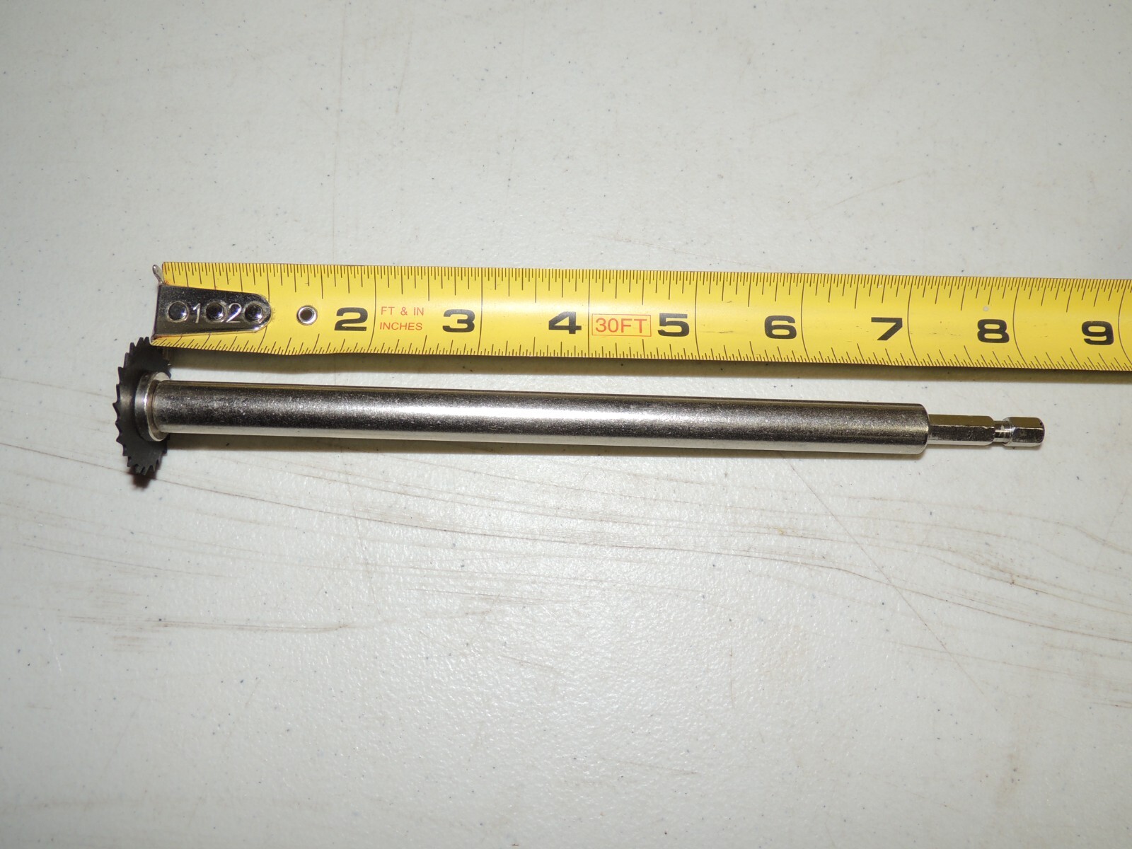 Internal Plastic Pipe Cutter, Quick Drill Connect, inside CUTS PVC ABS, 8" LONG 