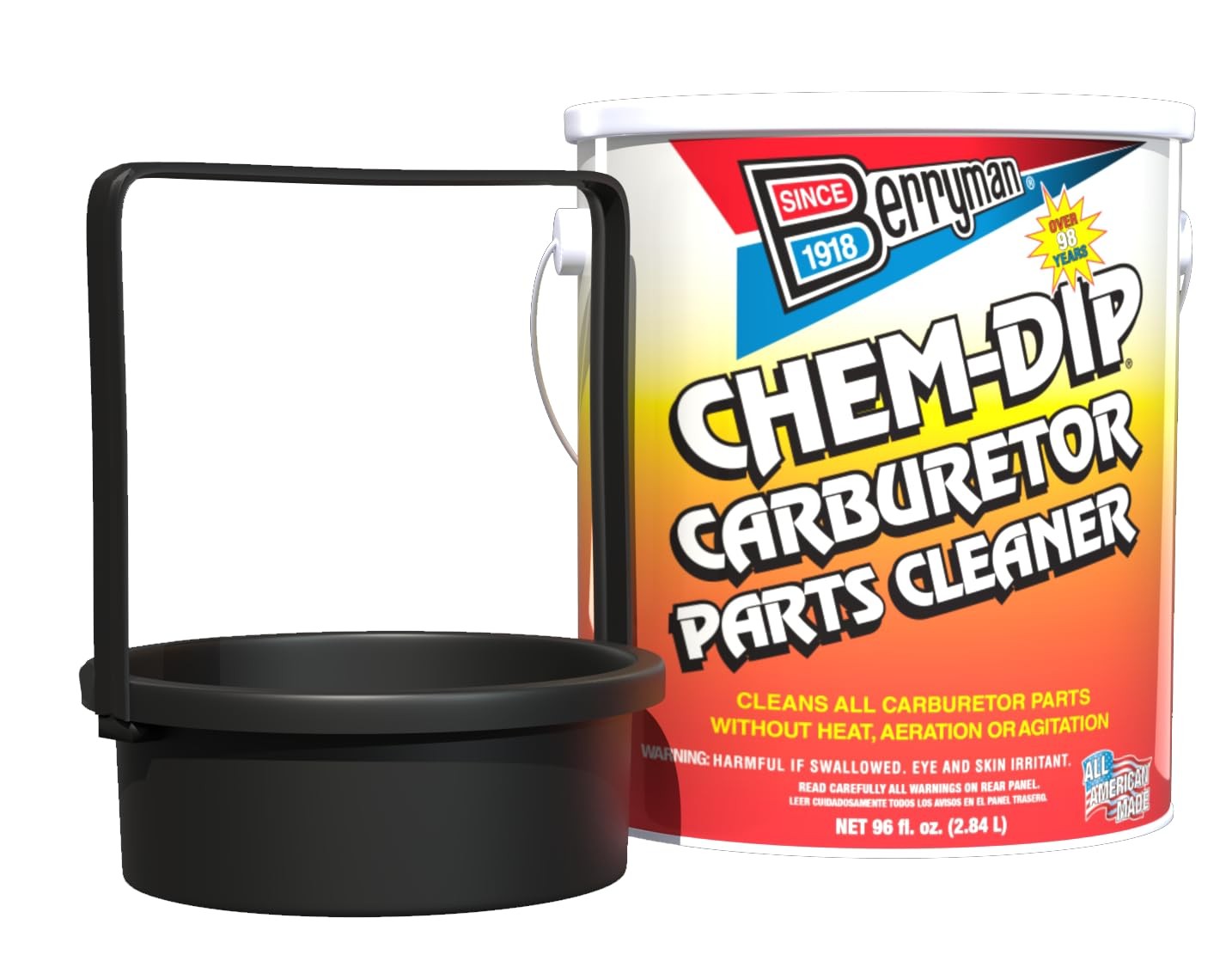 Berryman 0996-ARM B-9 Chem Dip Parts Cleaner with 3/4-Gallon Pail, Black
