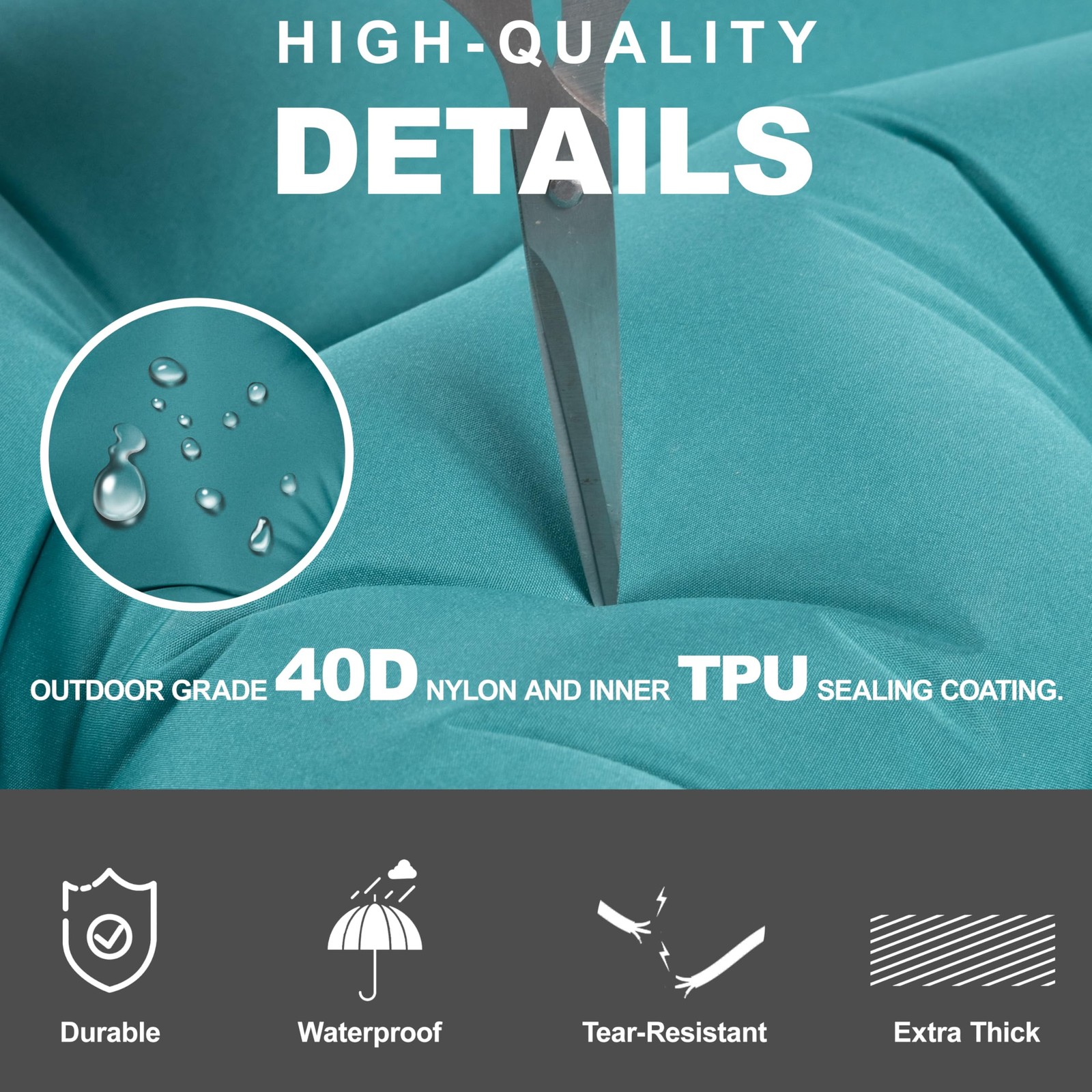 Sleeping Pad with Pillow, Self Inflating Extra-Thick, Ultralight Sleeping Mat...
