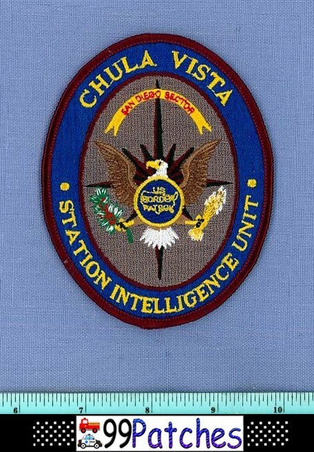 CHULA VISTA STATION INTELLIGENCE UNIT SAN DIEGO CALIFORNIA Police Patch 7L