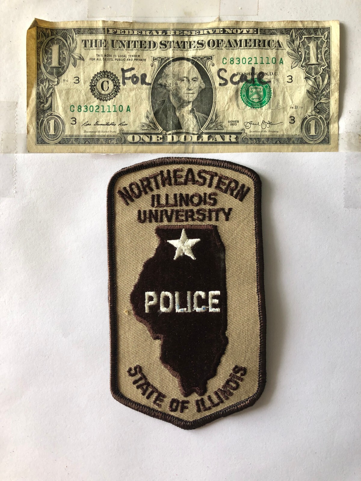 Northeastern Illinois University Police Patch Un-sewn good condition