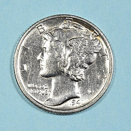 1941 S Mercury Dime ~ GEM BU UNC UNCIRCULATED ~ US Silver Coin Collectible