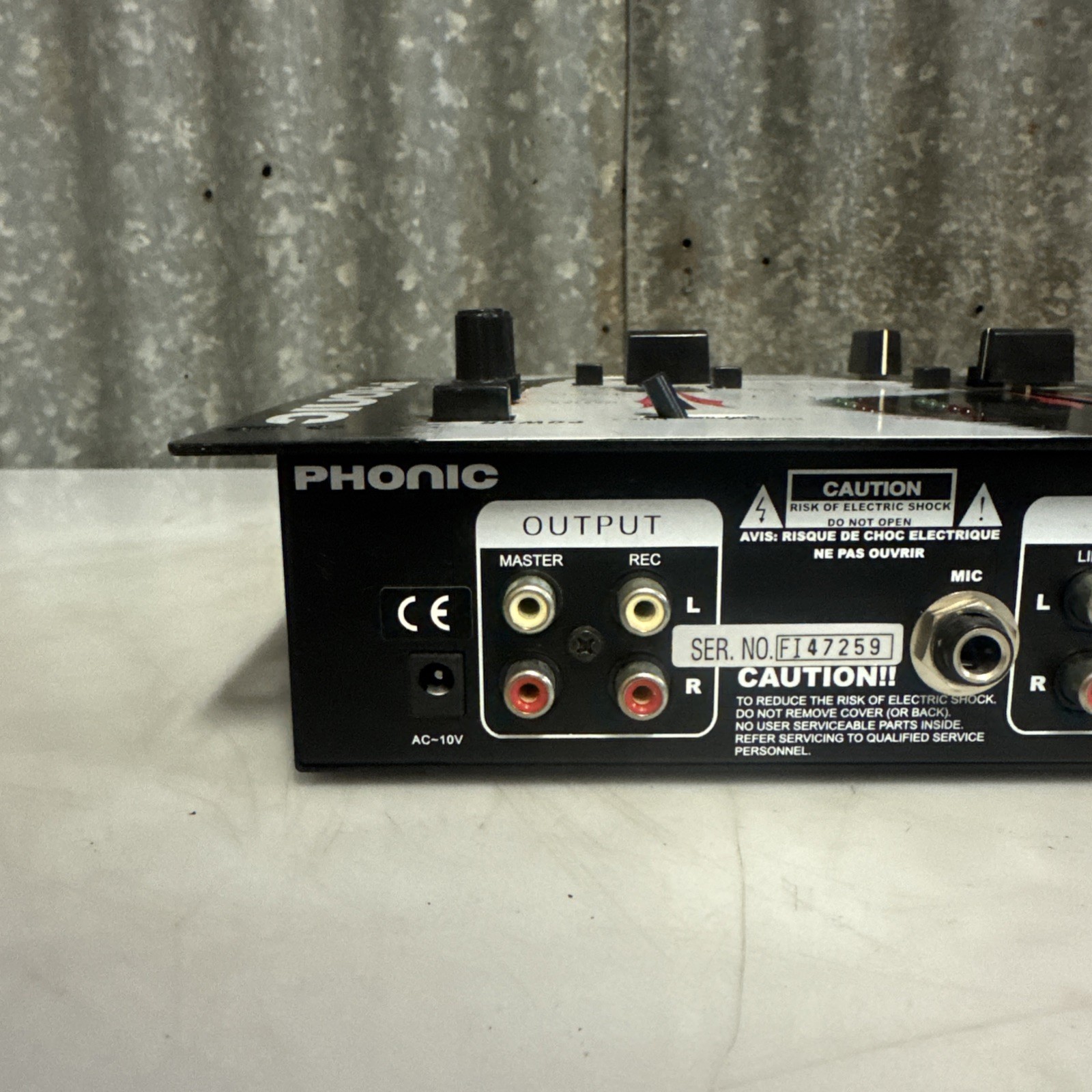 PHONIC DM1030 2 Channel DJ Mixer Rack Mountable