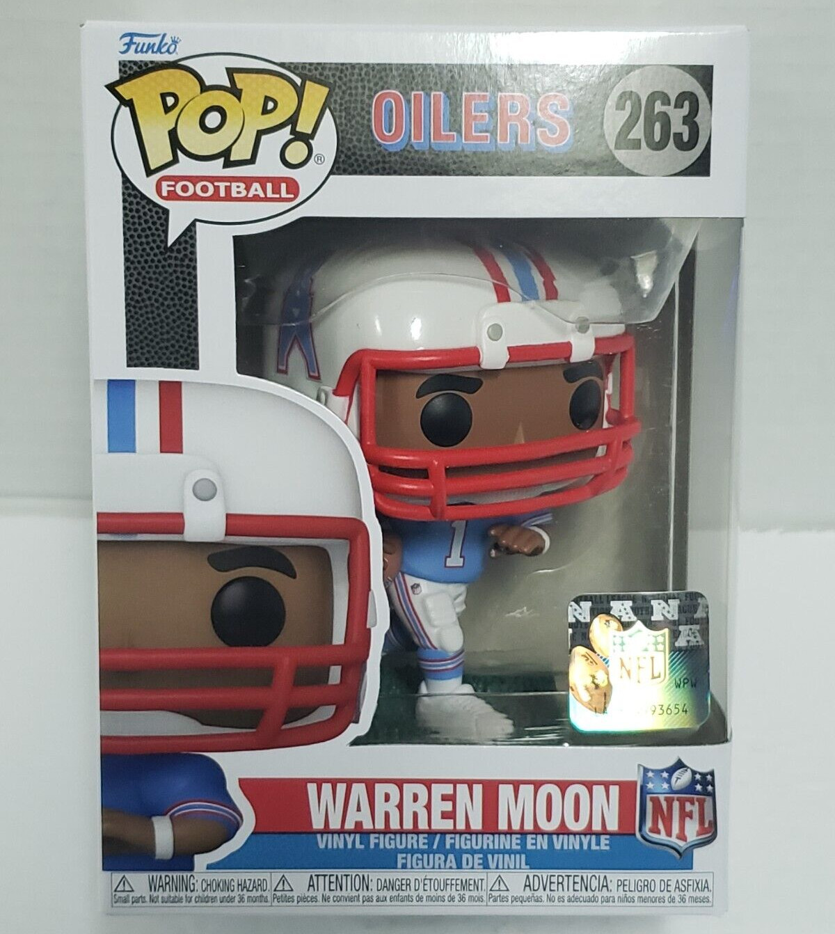 WARREN MOON - Houston Oilers - NFL Funko Pop! #263 Collectible Vinyl Figure NEW