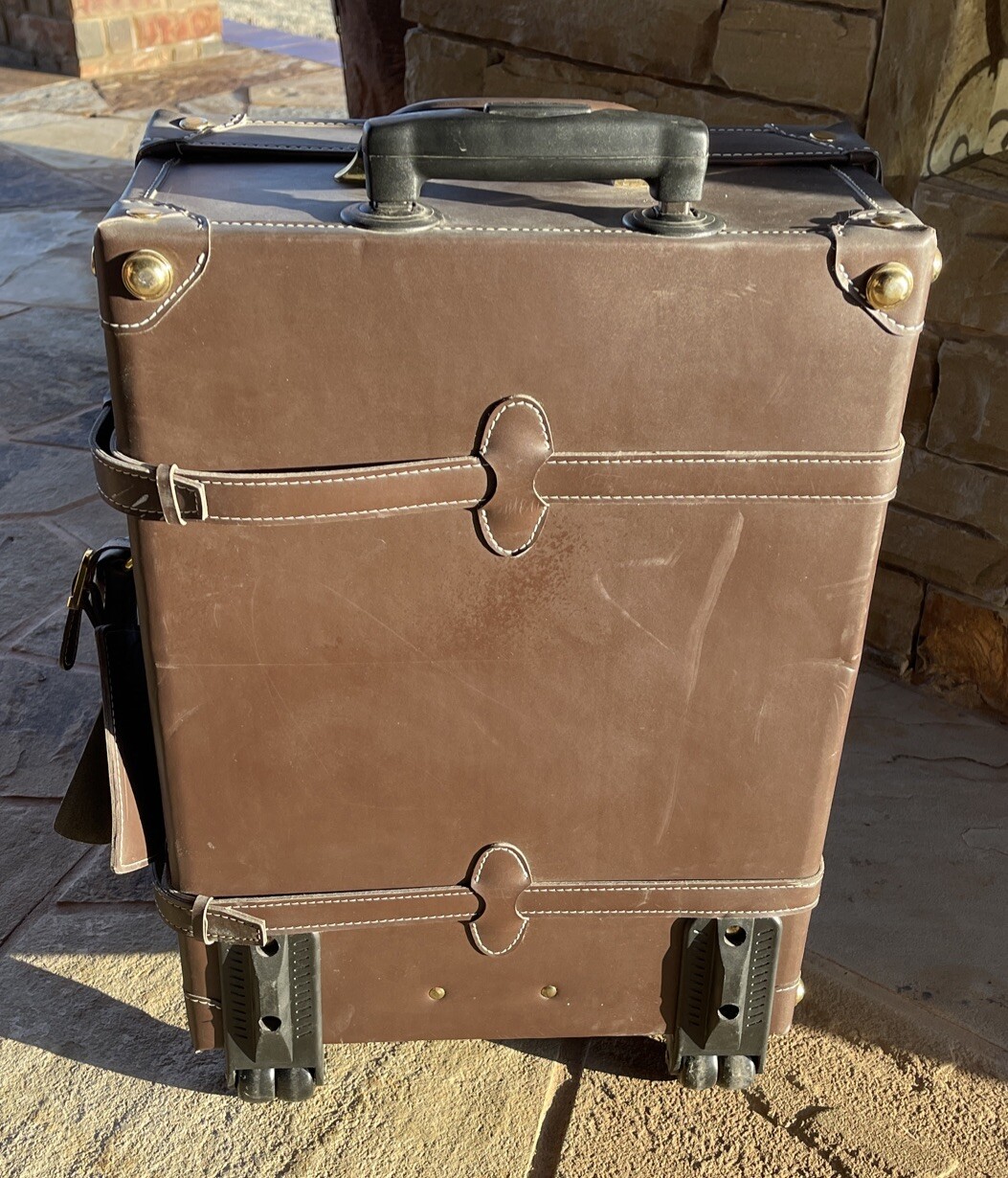 Chatterbox Trunk Set for Scrapbooking Scrapbook Brown Luggage Leather