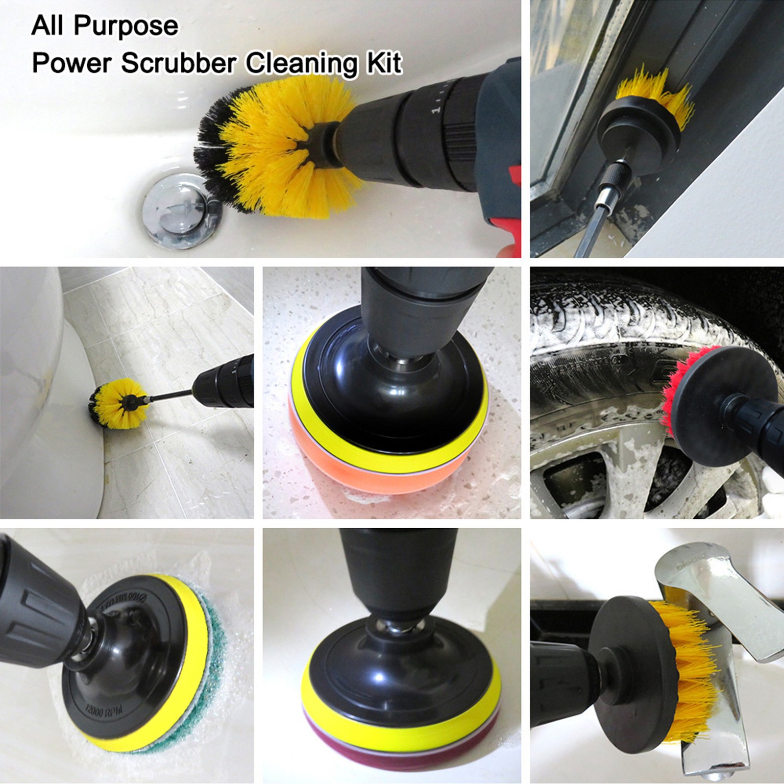 12V Mini 6-Speed Multi-Function Polisher Grinder Tool US Plug
