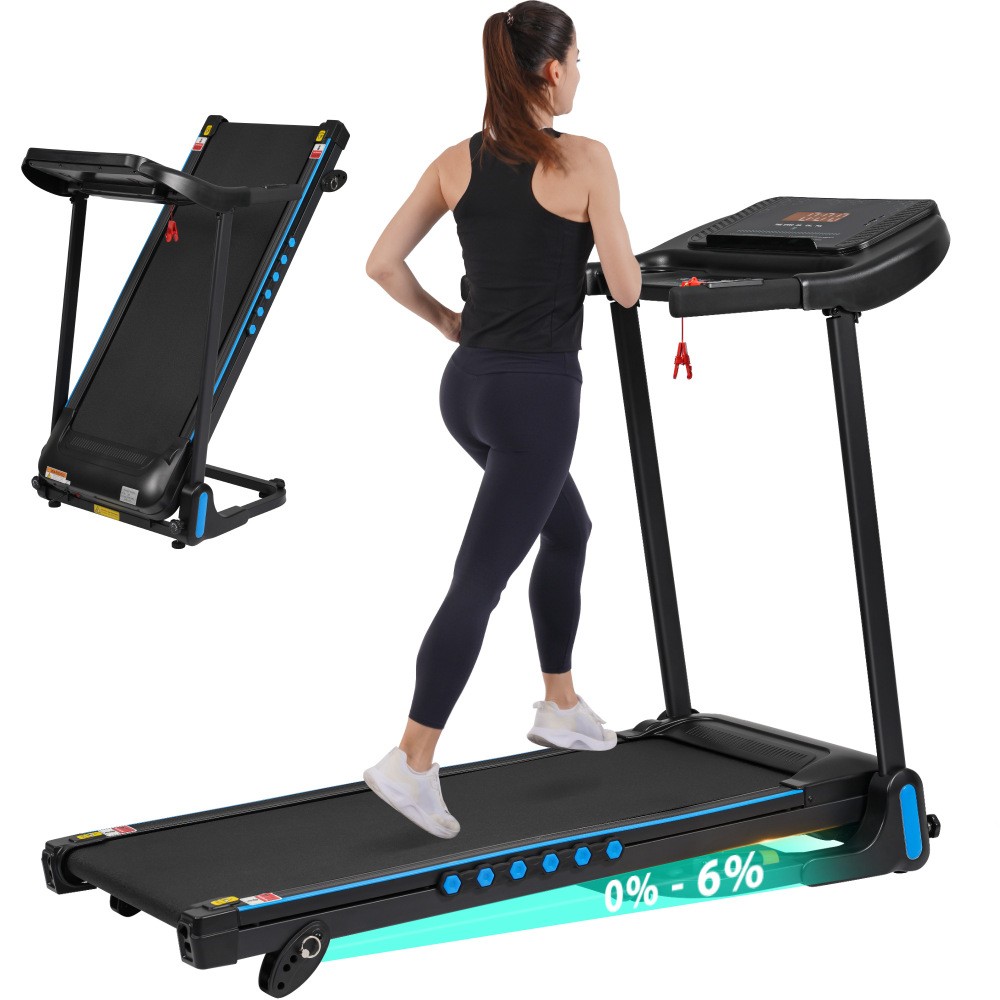 3.0HP Auto-Folding Treadmill - 350LBS Capacity, Hydraulic System for Home