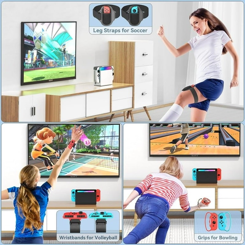Switch Sports Accessories Bundle with Organizer Station