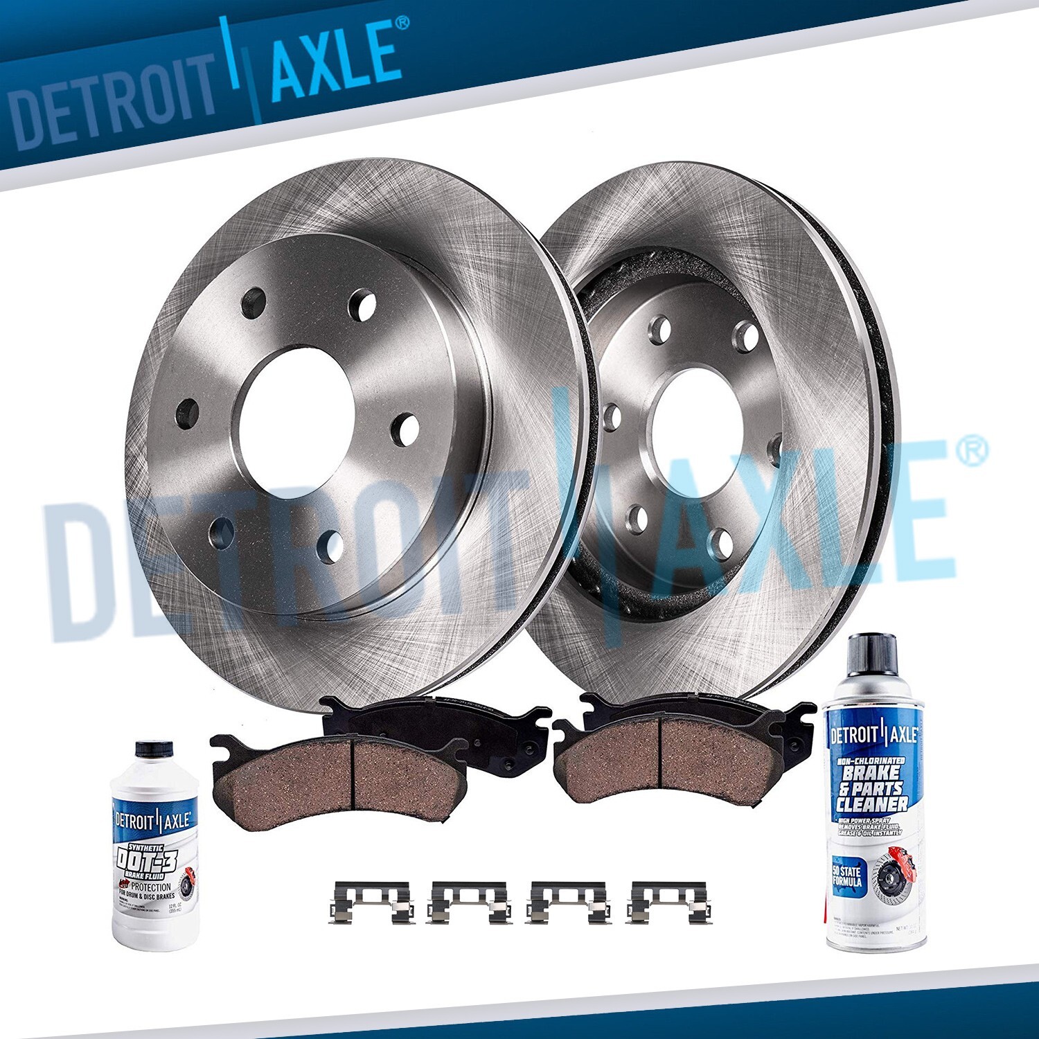 Front Brake Rotors + Ceramic Pads for 2006 - 2008 Rainier Trailblazer GMC Envoy