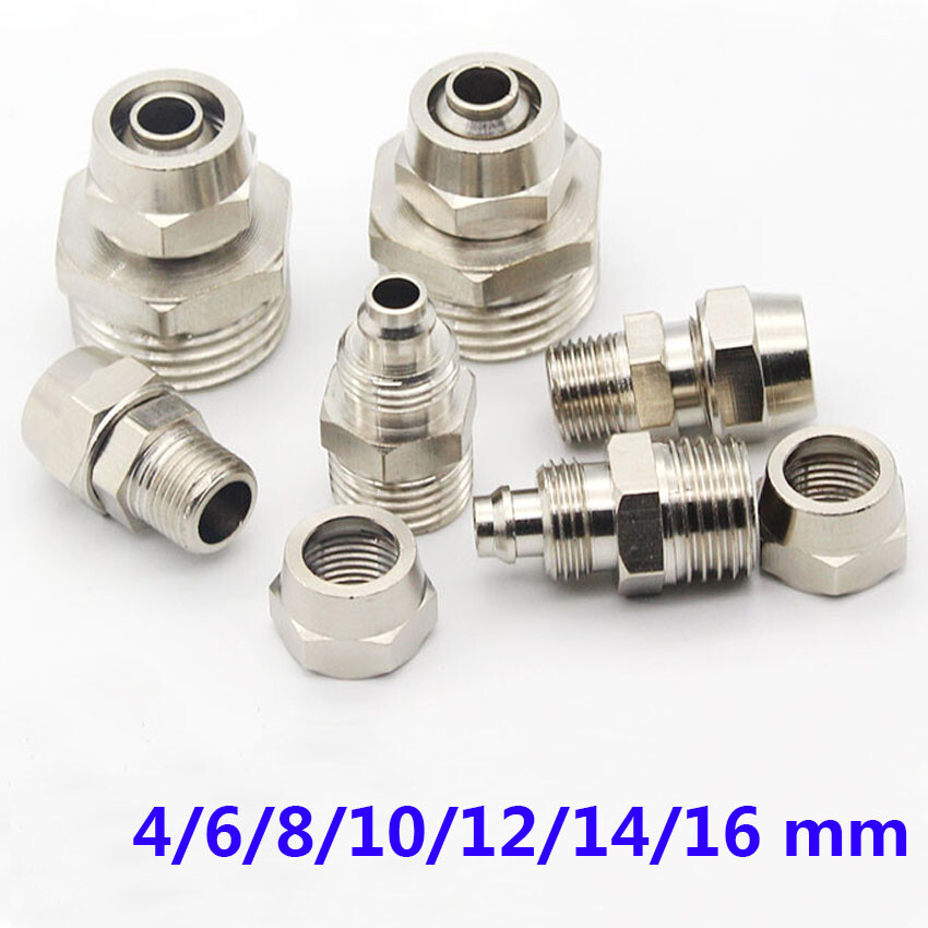 Gerade pneumatisc Stecker x Aufsteckbeschläge Rohrschlauch Schnelladapter 4-16mm