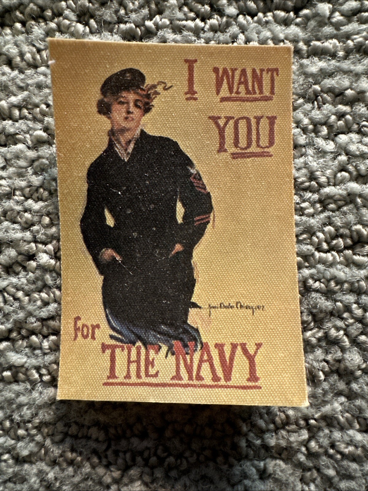 I Want You For The Navy Iron on Patches Vintage