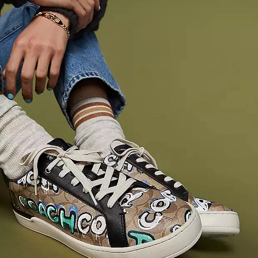 NWT coach Coach X Mint + Serf Clip Low Top Sneaker In Signature CN422