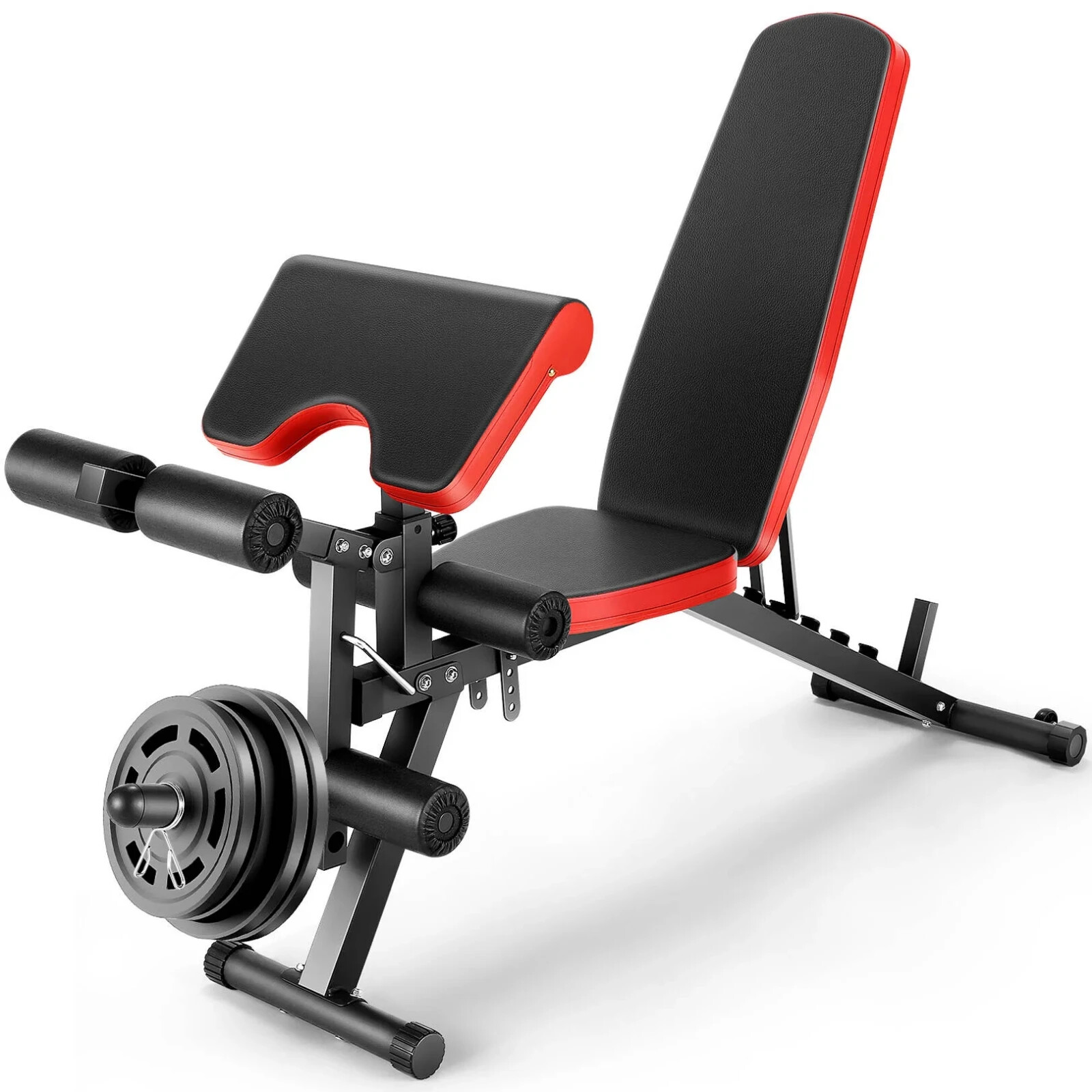 800LBS Adjustable Foldable Weight Bench Olympic Strength Training Workout Bench