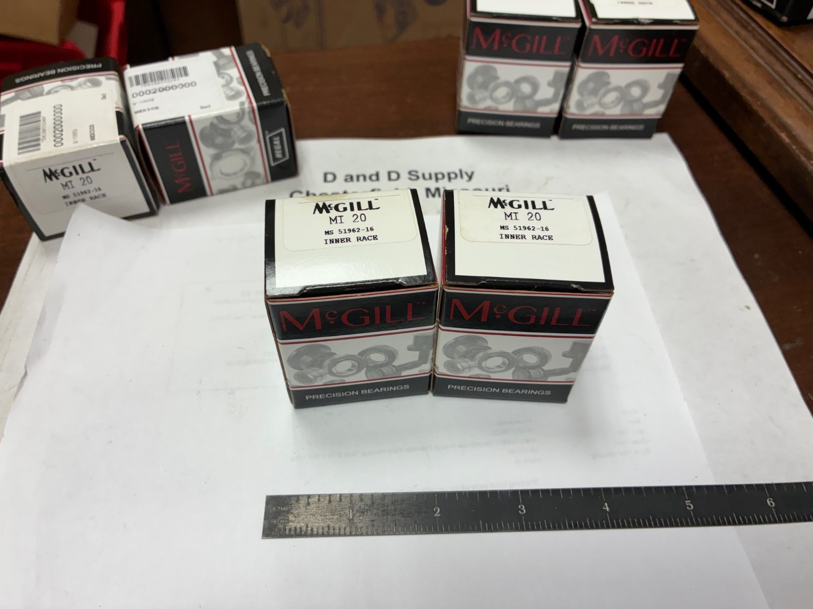 Lot of 2, McGILL MI 20 Inner Races, MS 51962-16, Brand New