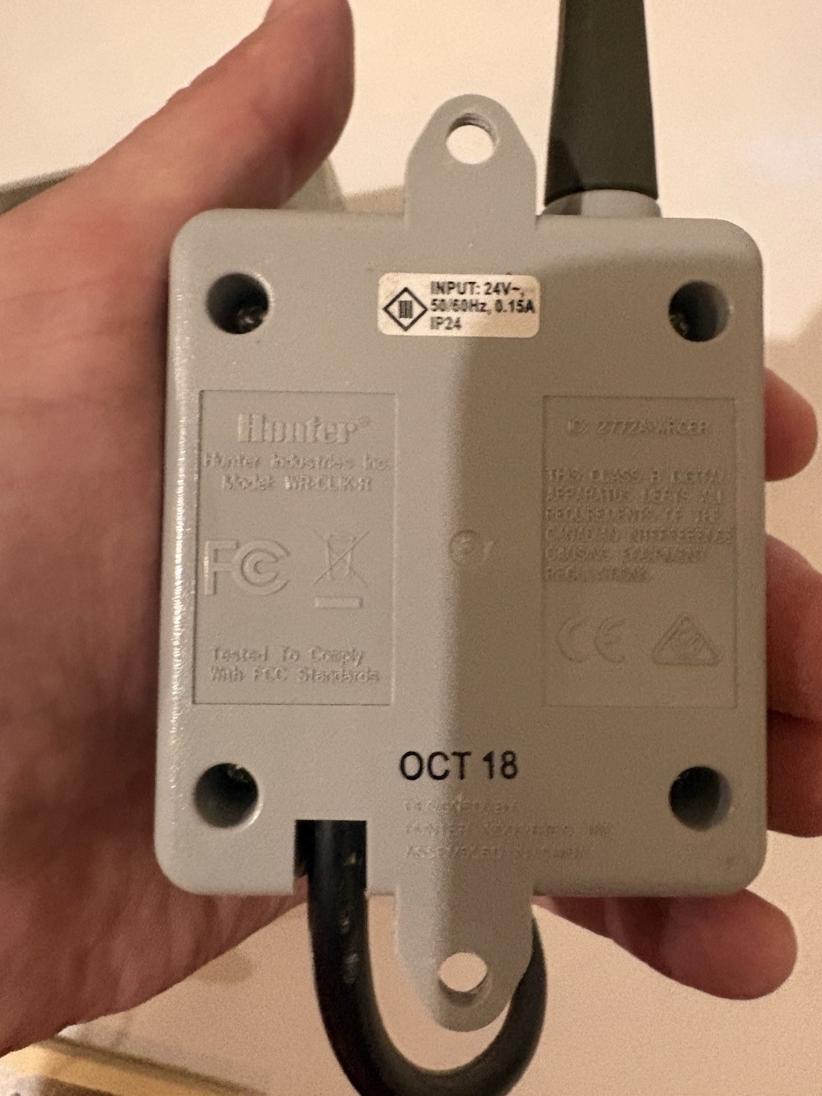 Hunter Pro-C Irrigation Sprinkler Controller PC-300i w/ WR-CLIK-R Sensor 9 Zone