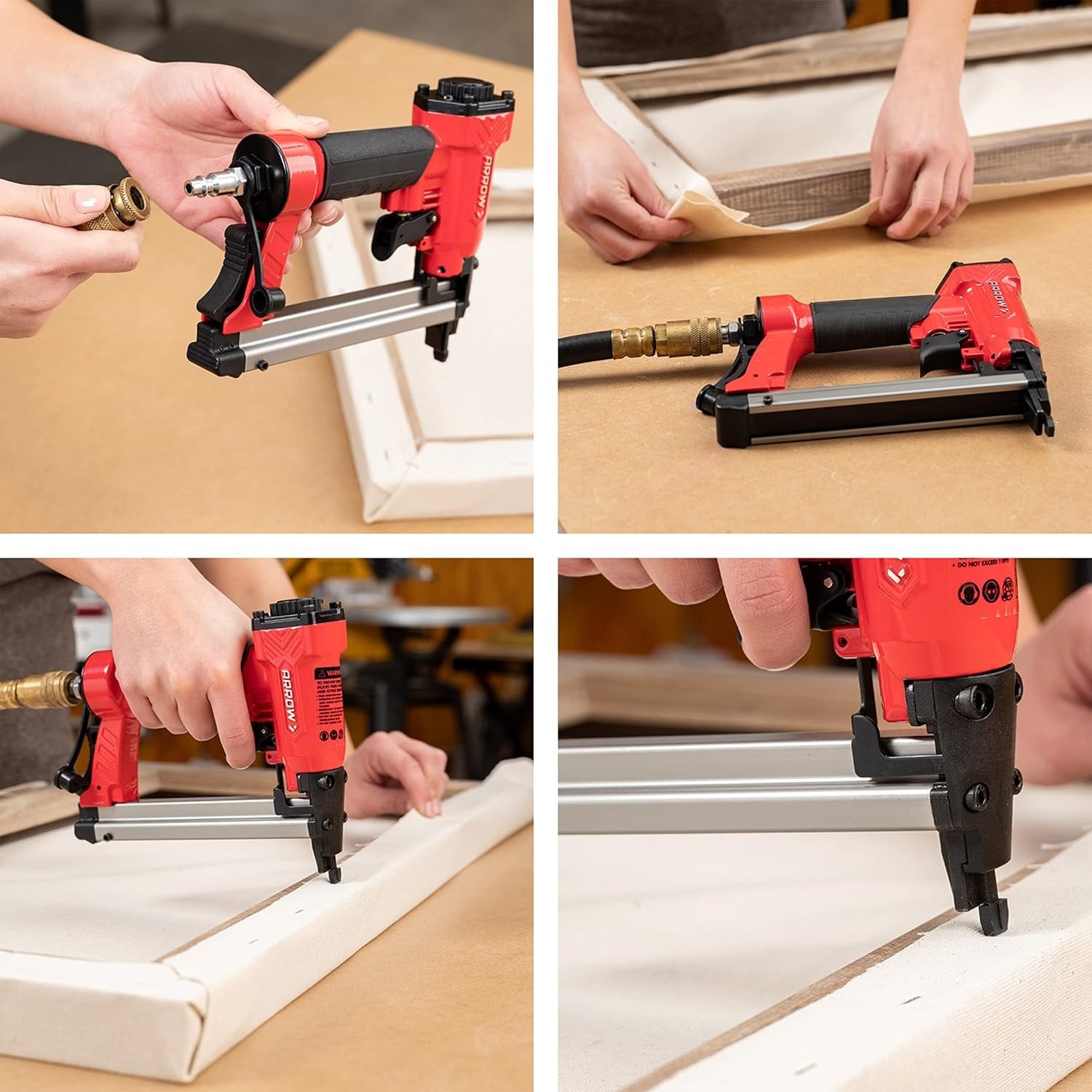 Professional Arrow PT50 Pneumatic Staple Gun - Quick, Safety-Driven Stapling