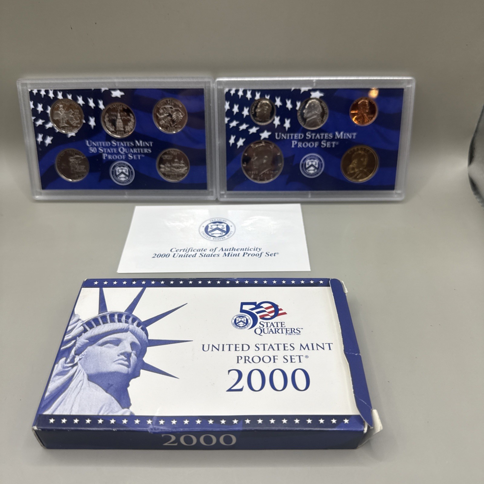 2000 S US MINT UNCIRCULATED PROOF SET. WITH OGP + COA. 10-COIN SET.