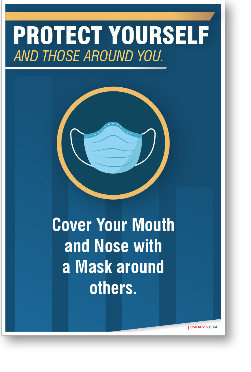 Cover Your Mouth and Nose - New Public Safety POSTER