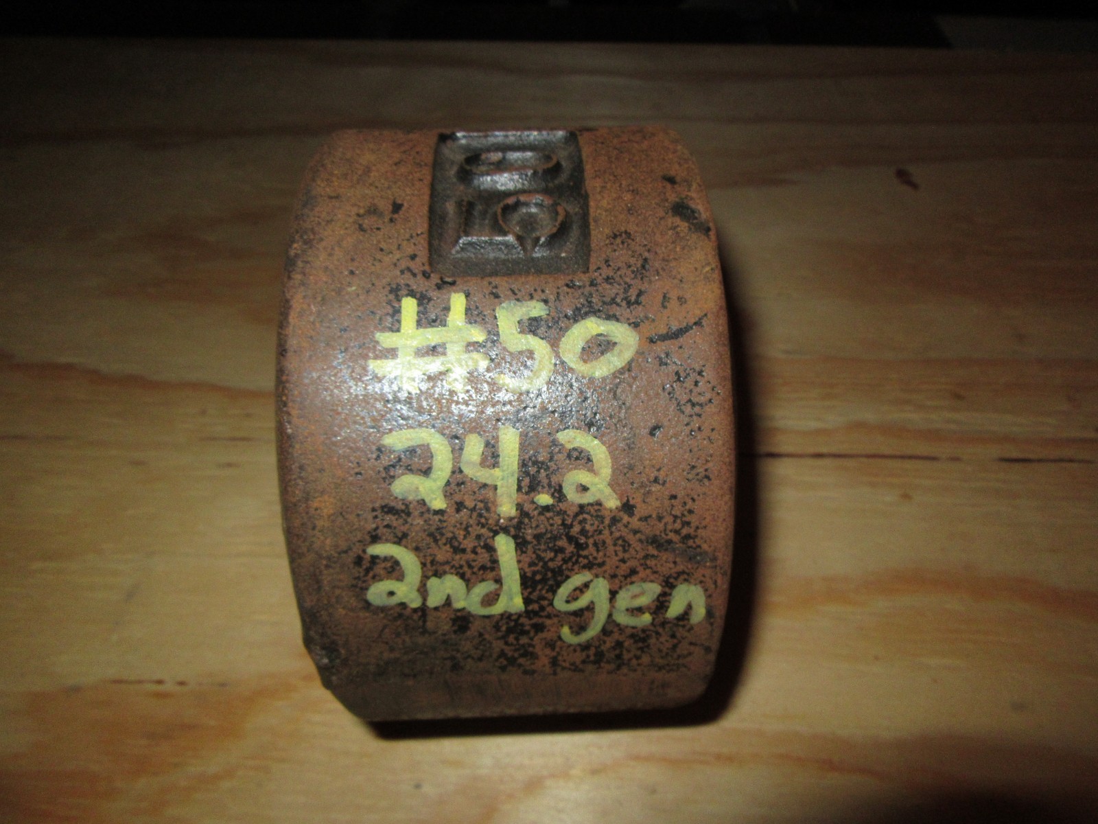 YORK Roundhead Half 50 Pound Blob Grip Number Side 2nd Generation