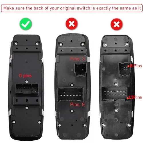 Master Power Window Control Switch Driver Side for 2011-2021 Jeep Grand