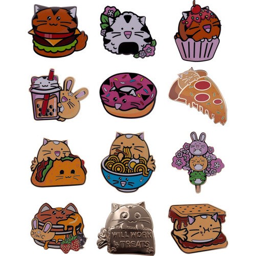 Fuzzballs - Mystery Pin Badge - 12ct Blind Box Display