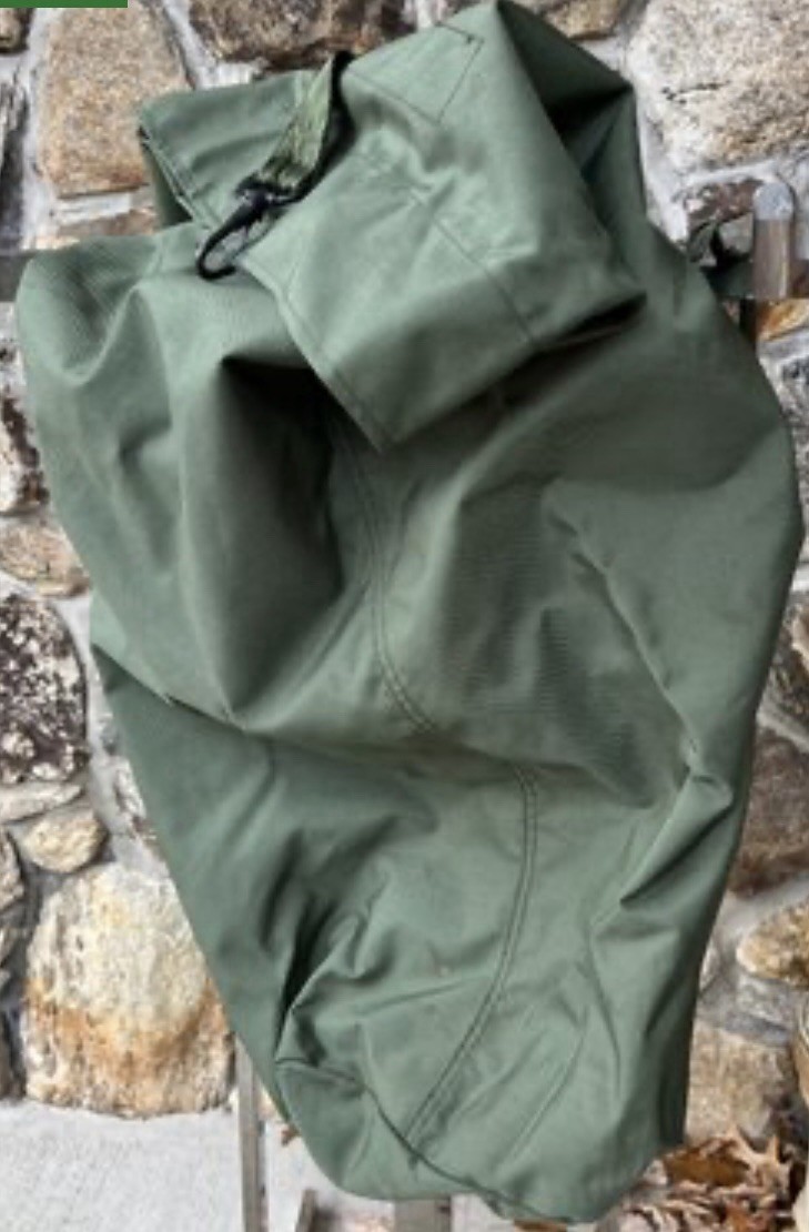 US Military Army Green Canvas Duffle Bag Backpack
