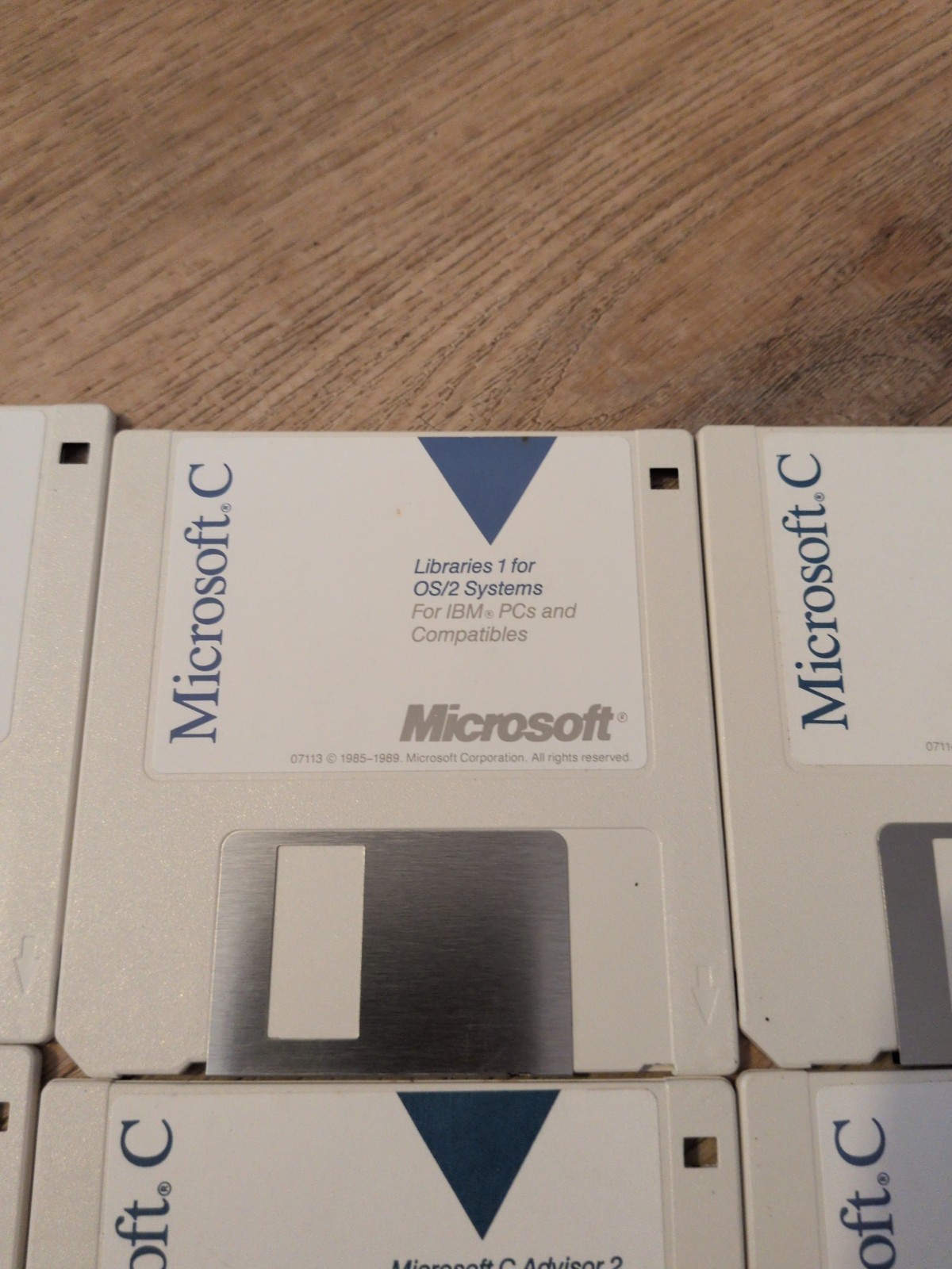 Vintage Software Microsoft C Floppy Disks 12 Total