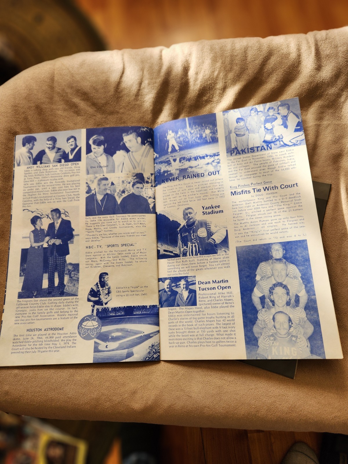 Autographed 1974 King and His Court Softball PRogram