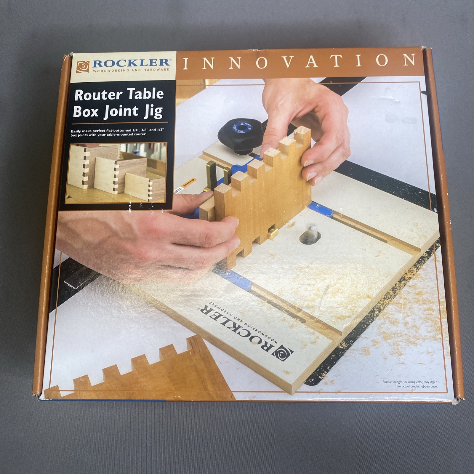Rockler Router Table XL Box Joint Jig New Open Box Woodworking
