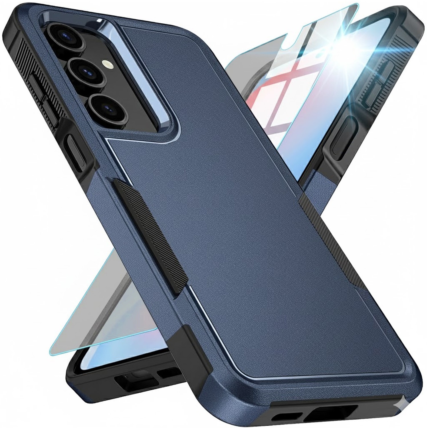 For Samsung Galaxy A37 5G Case Phone Cover Shockproof Tough + Tempered Glass