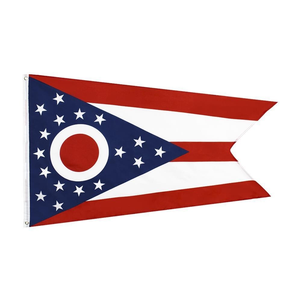 3x5 Ohio Flag State of Ohio Flag Banner FAST USA SHIPPING