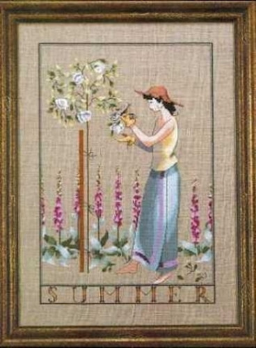 Mirabilia Cross Stitch Pattern - MD50 - Summer In My Garden by Nora Corbett