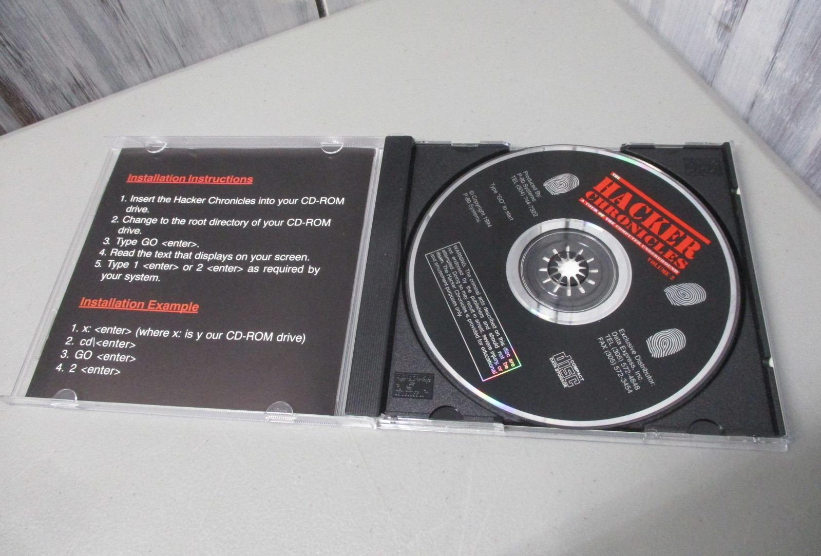 Hacker Chronicles Volume II CD ROM Security/Computer Underground 1980s/1990s