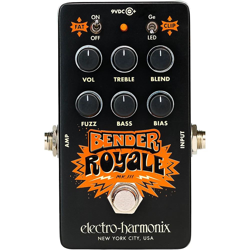ElectroHarmonix Bender Royale Germanium Fuzz Effects Pedal  Black