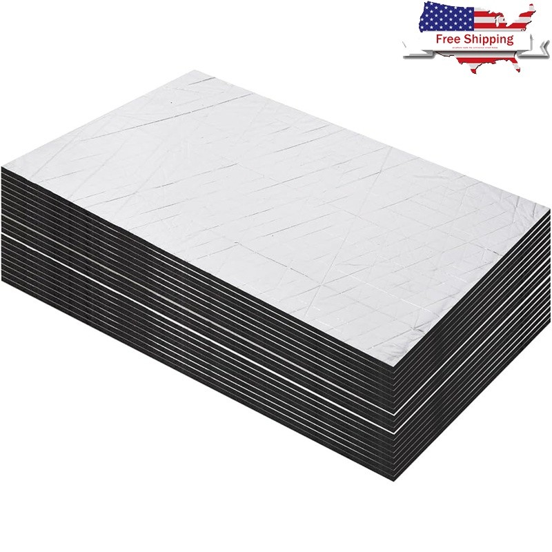 Sound Deadening Insulation Heat Vibration Dampening Foam Sheets 197Mils New