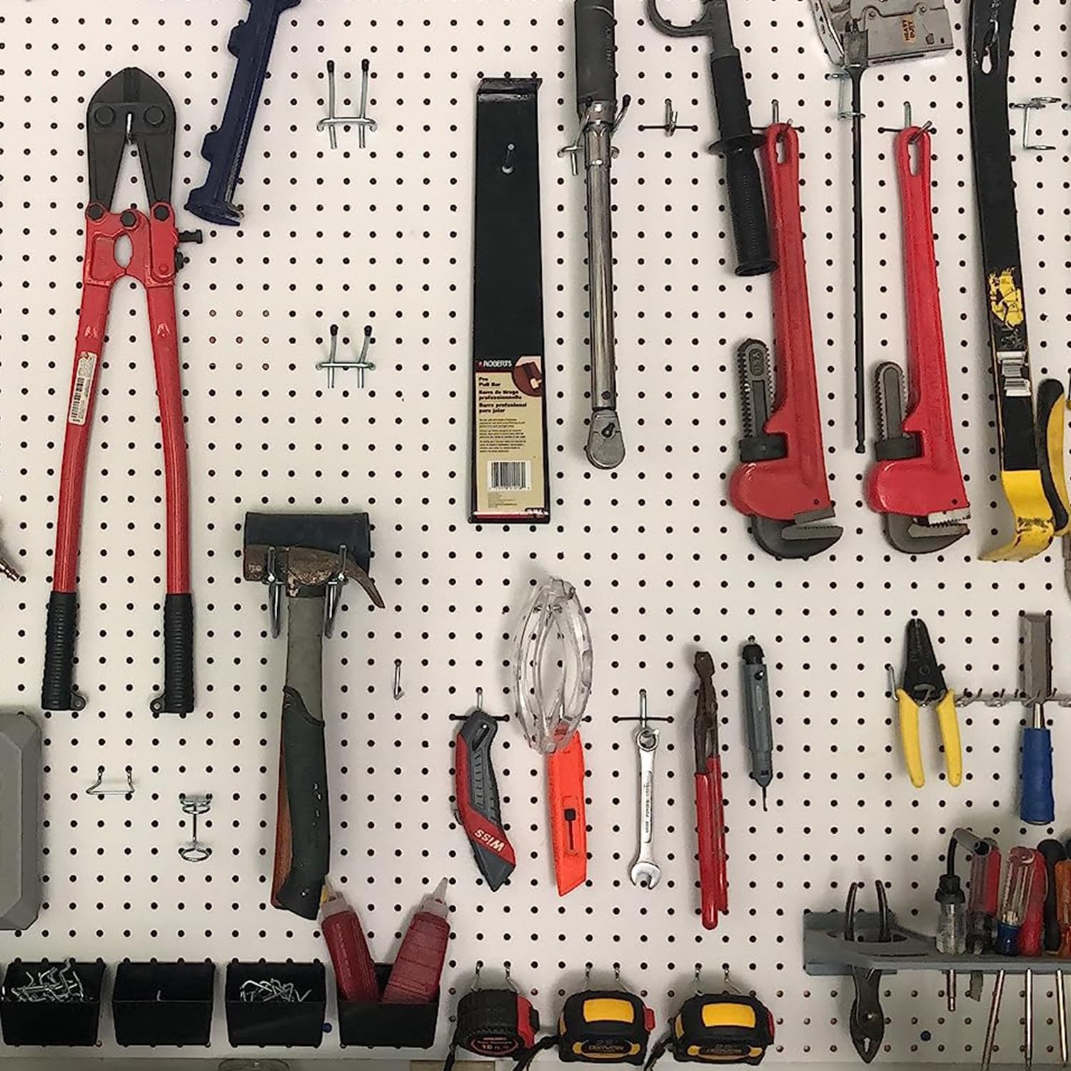 INCLY Pegboard Hooks Set for Hanging Tools, 206PCS Heavy Duty Peg Hook Hanger...