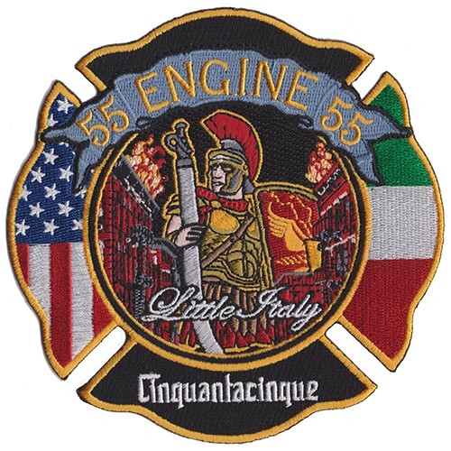 New York City Engine 55 - Little Italy  2025 NEW  Design Fire Patch