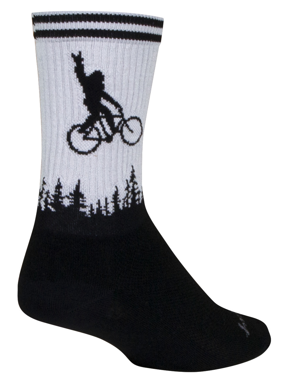 Socks - SockGuy - Alice Mushroom L/XL 6" Crew Cycling/Running NEW