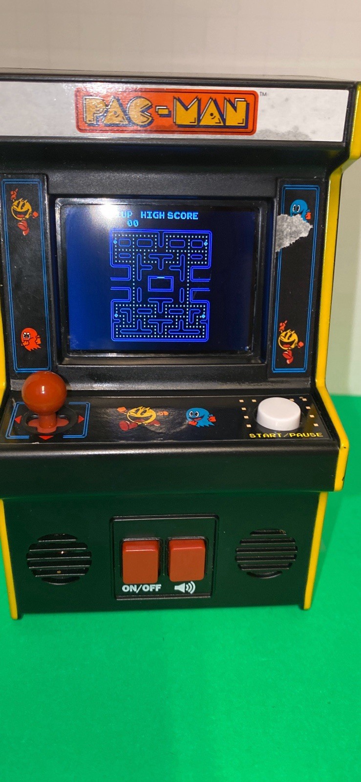 Basic Fun Pac-Man Handheld Mini Arcade Game Bandai Namco Pacman Tested Working