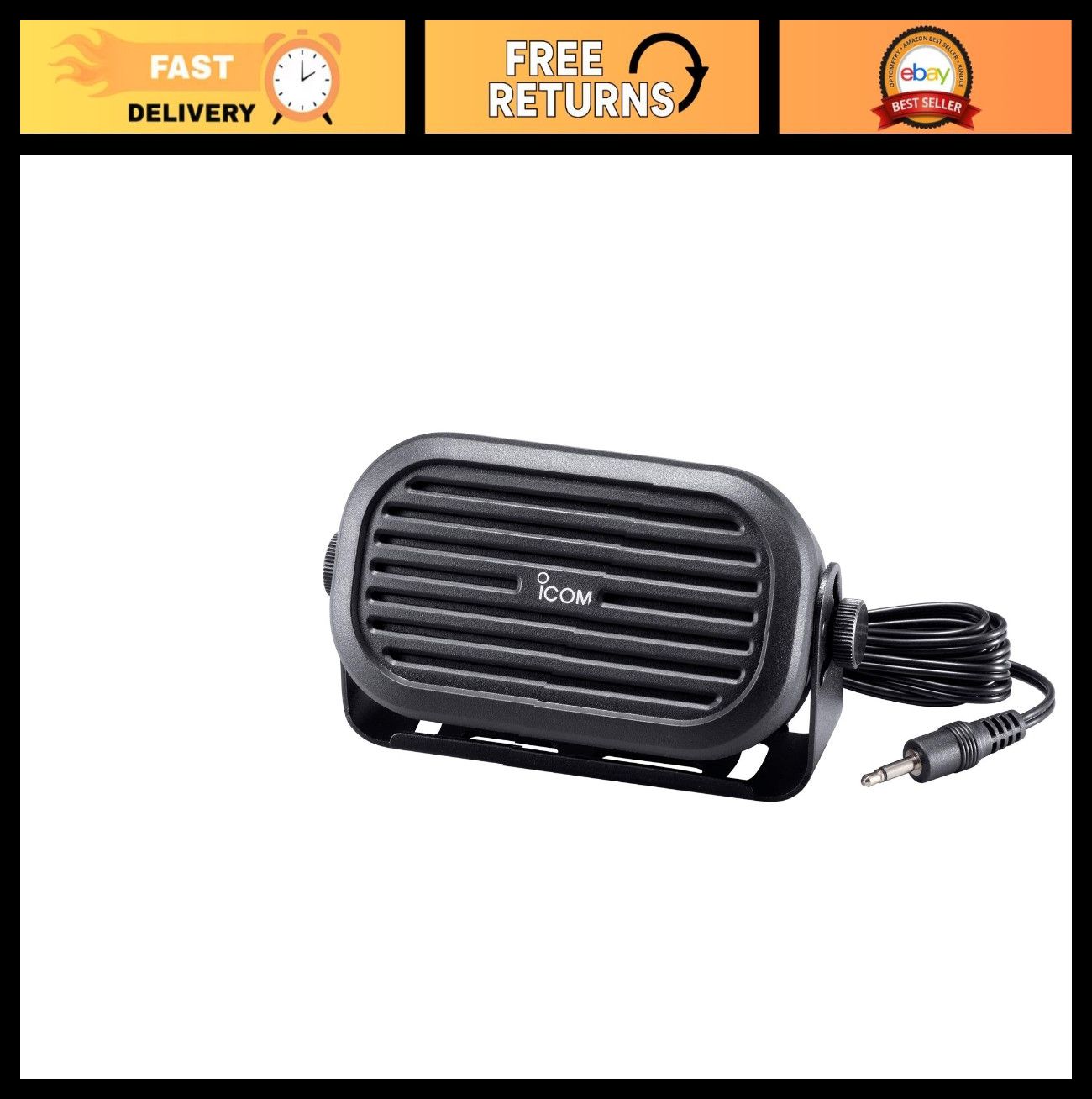 Hands-Free Speaker for ICOM Radios, Clear Audio, Portable Communication Device