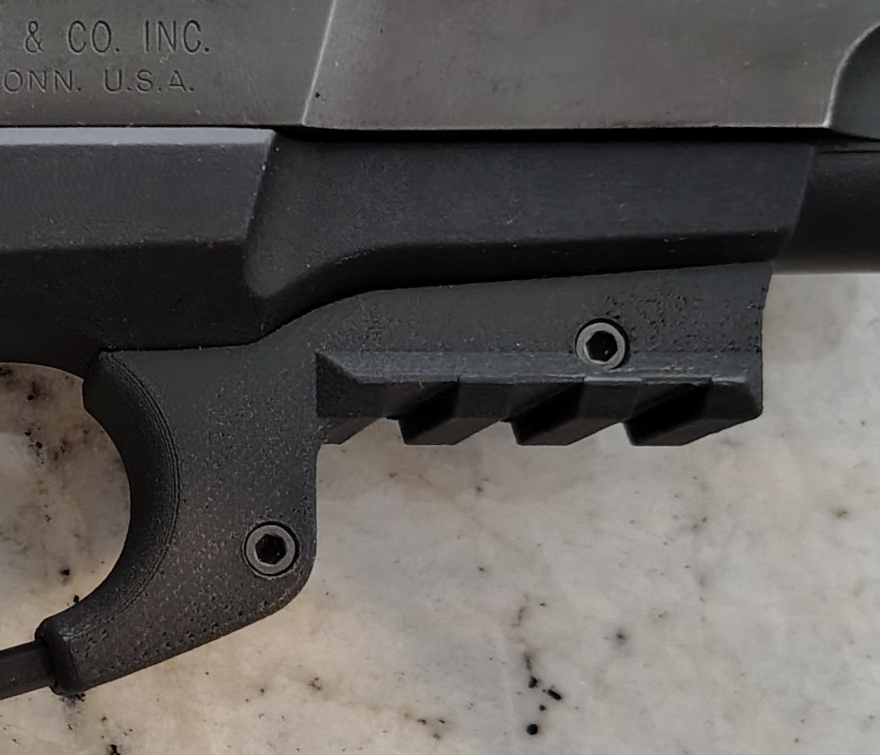 Ruger P89, P85 Picatinny Accessory Rail - Carbon Fiber Reinforced Polymer